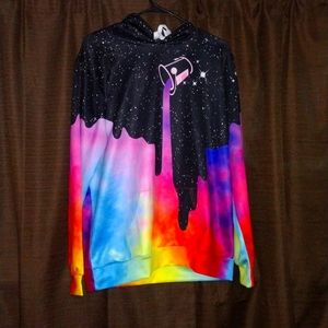 colorful Paint spilling Hoodie